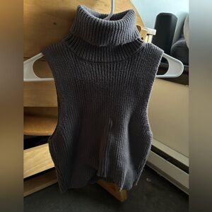 Gray Turtleneck Sweater